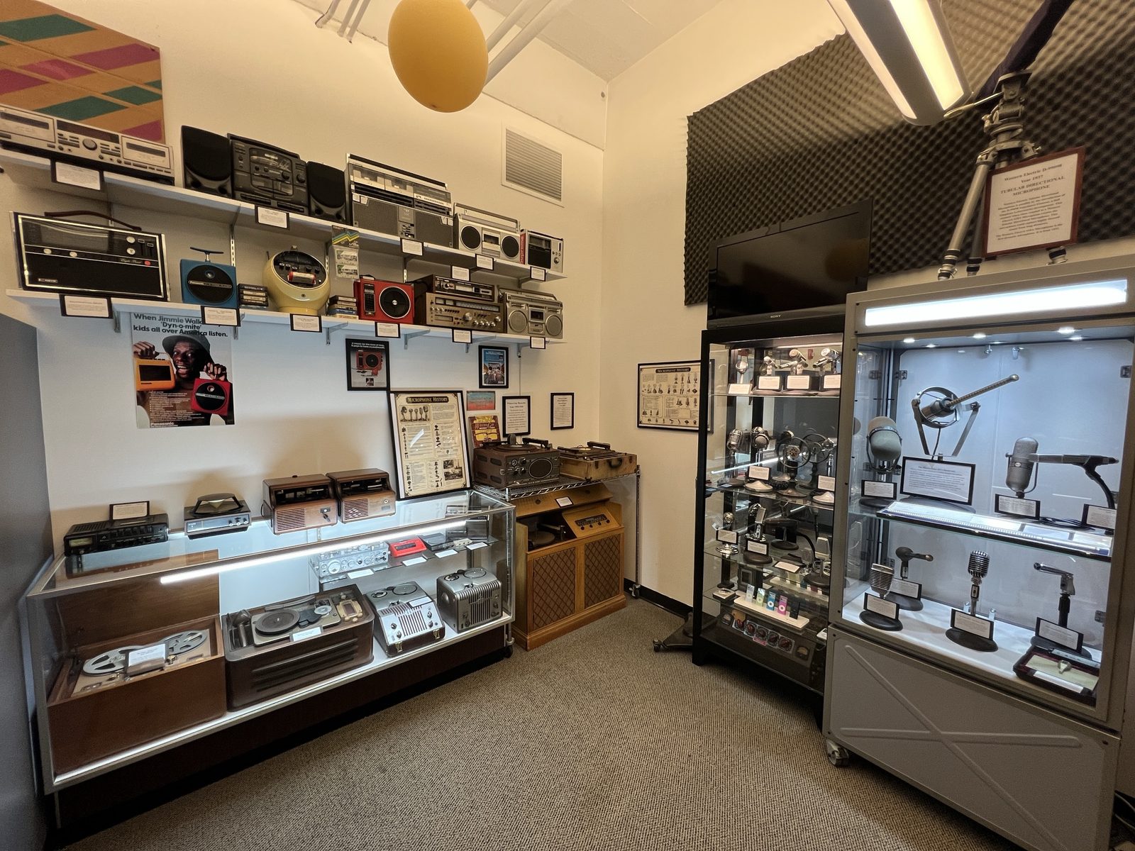 Boombox Shelf and Microphone Cases