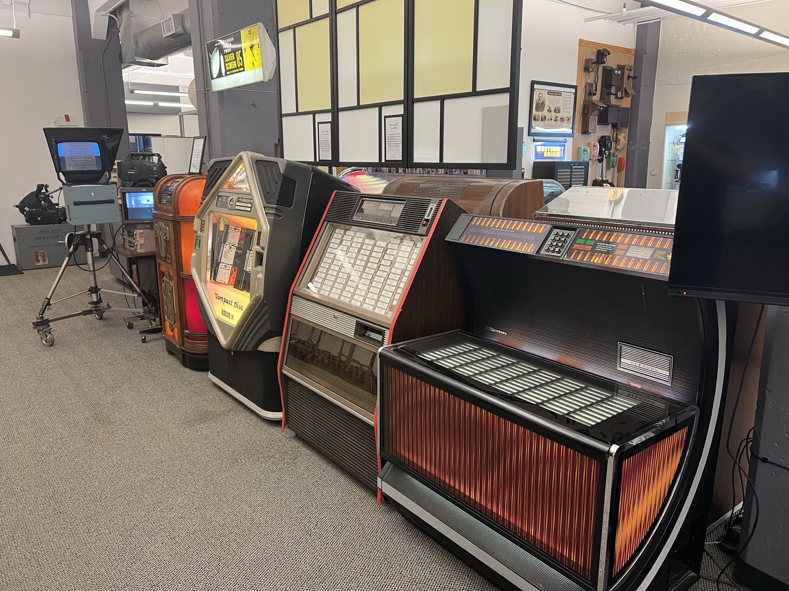 Jukebox Row with TV Camera